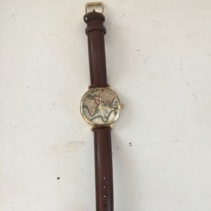 URBAN OUTFITTERS WORLD MAP WATCH