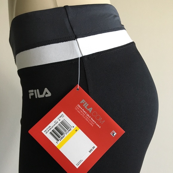 $15💋Brand New Sexy Fila Get Up & Go 3/4 Leggings - Picture 6 of 6