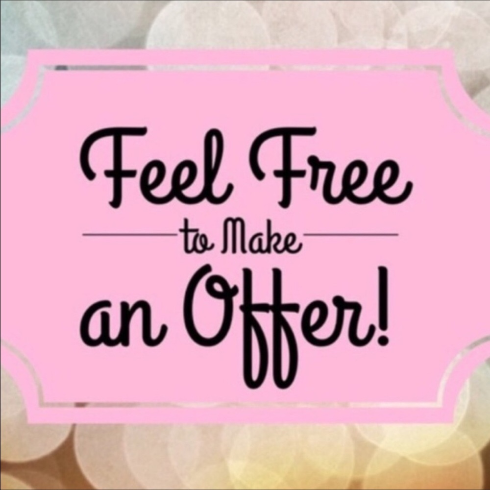 All reasonable offers accepted!