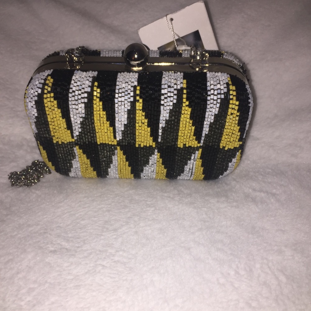 Zara beaded box clutch