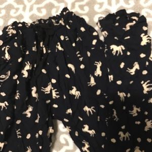 Horse print hippie pants