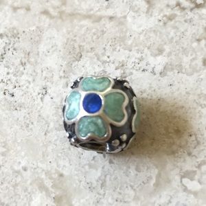 Pandora Charm Blue Floral