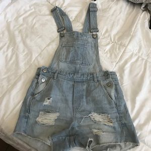 Denim overalls