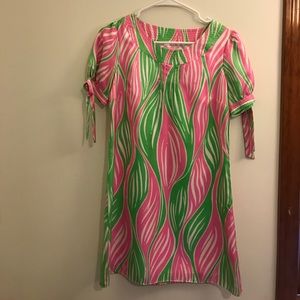 Lilly Pullitzer Pink and Green Shift Dress