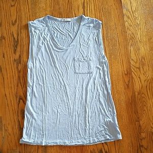 NWOT T Alexander Wang pale blue sleeveless tee