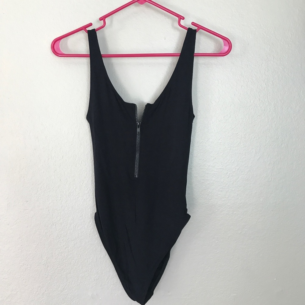 Obey zipper bodysuit NWT