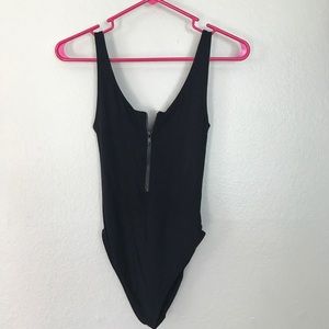 Obey zipper bodysuit NWT