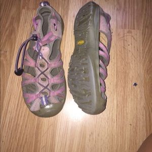 pink KEEN sandals