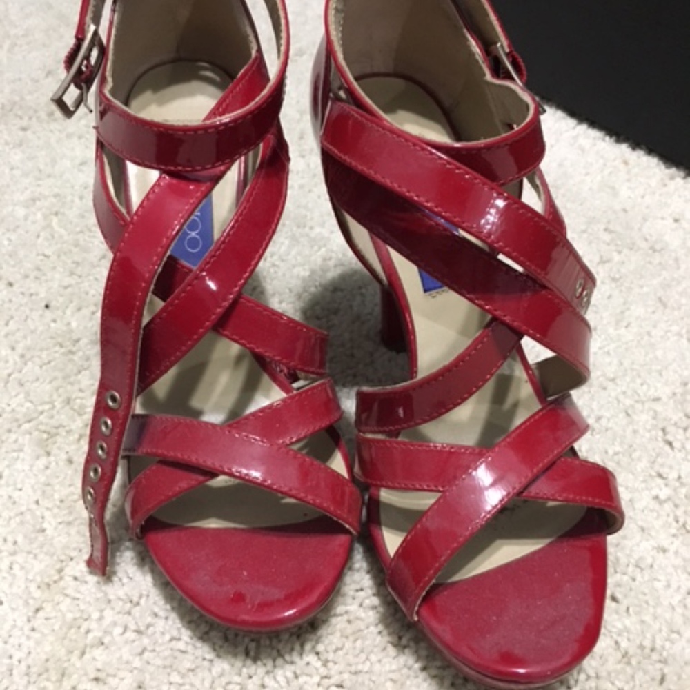 limited edition red scrappy heels