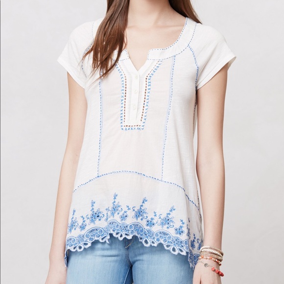 Anthropologie Tops - ⭐️$15⭐️ Anthropologie Meadow Rue Peasant Tee