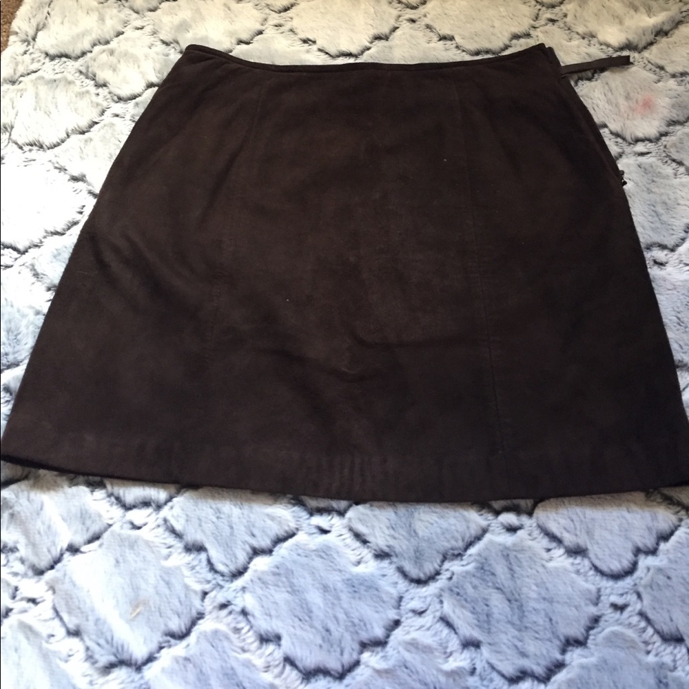 Suede 60's style skirt