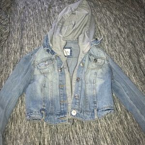 Cropped jean jacket
