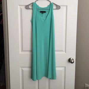 Teal tank dress