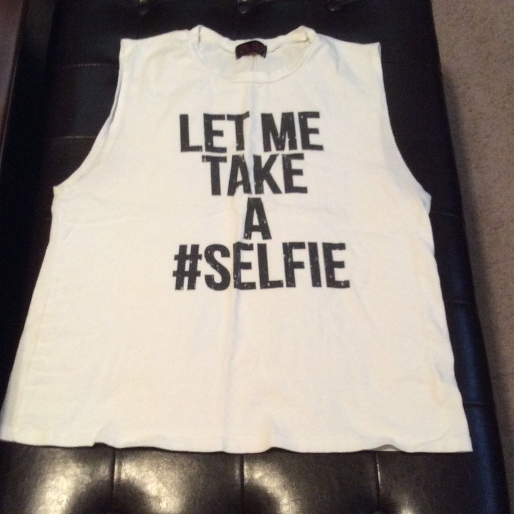 Statement Sleeveless Tee