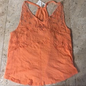 Crochet Free People top. Size L