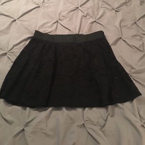 Black lace skirt
