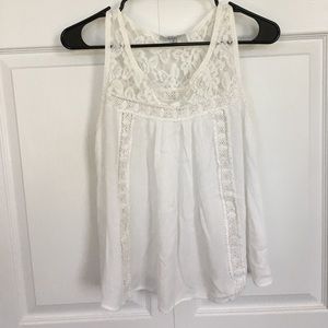 White Lacy Top