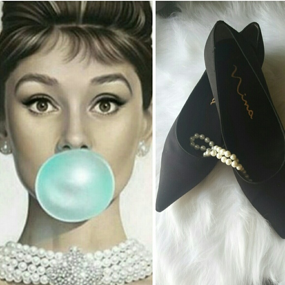 Nina Shoes - ⬇⬇BLACK KITTE HEELS