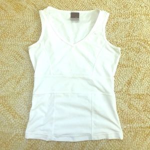White Nike workout top