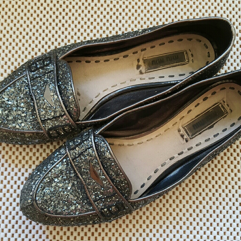 Miu miu Crystal jeweled heel haute ardesia $775