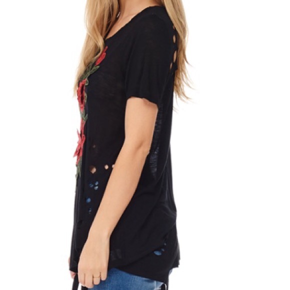 Floral Laser Cut Top - Picture 2 of 7