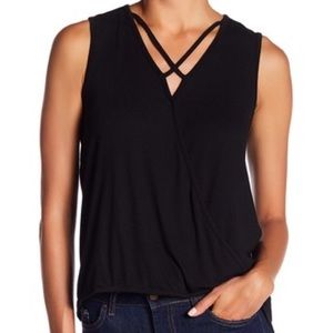 Bobeau - Surplice Wrap Front Tank