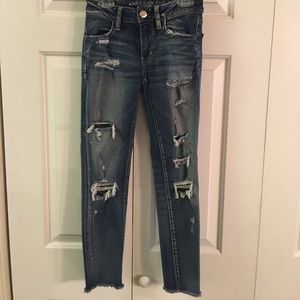 CroP American Eagle  Super Stretch Jegging Jeans