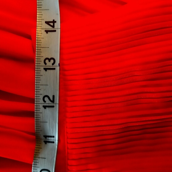 Heart Crush Orange Sz 3 Jr Accordion Mini Skirt. - Picture 7 of 7