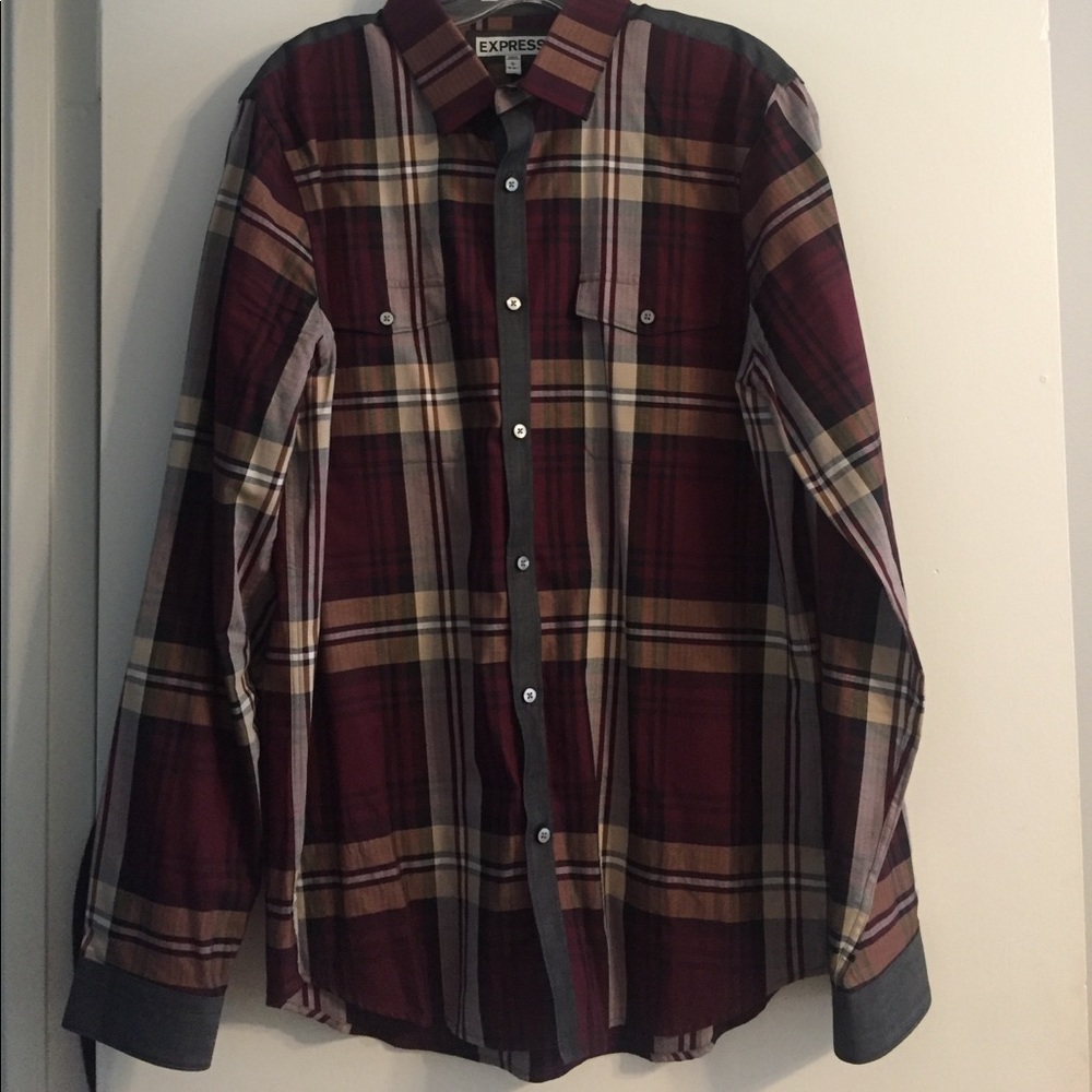 Men's Express long sleeve button up