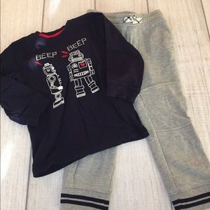 Boys Gymboree 2T/3T Robot Outfit