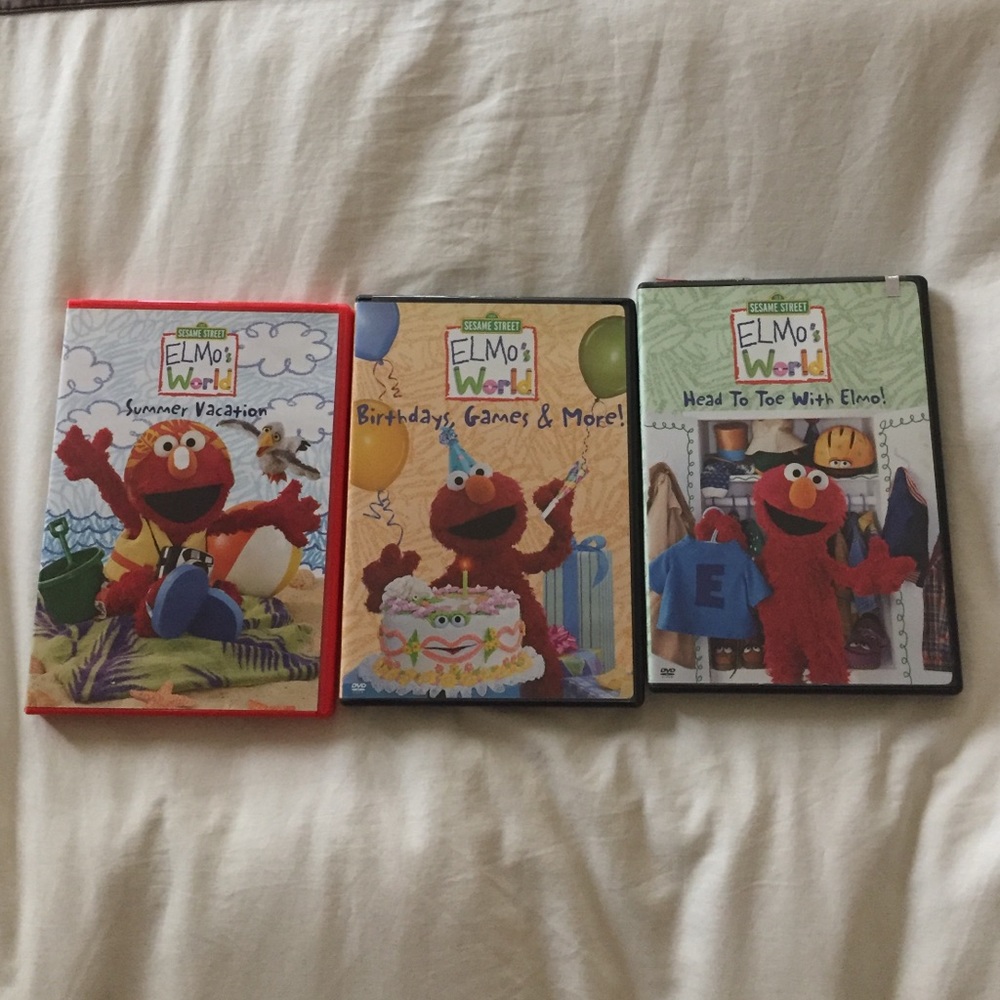 Elmo's World (Sesame street) - 3 different dvds