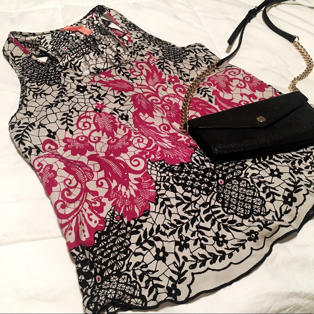 Eight Sixty, Racer back 100% silk tank
