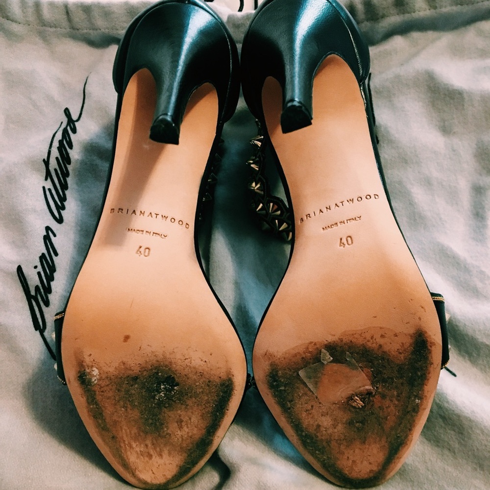 Brian Atwood abell studded sandal pump heels - Picture 6 of 8