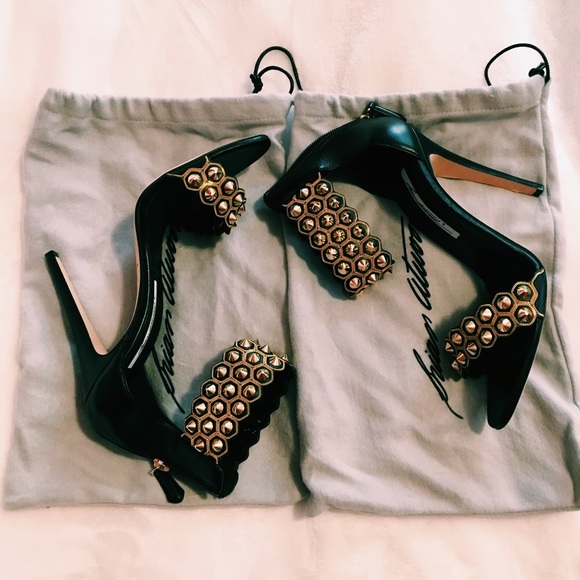 Brian Atwood abell studded sandal pump heels - Picture 3 of 8