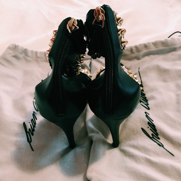 Brian Atwood abell studded sandal pump heels - Picture 5 of 8