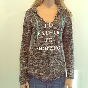 Super Soft  "Miss Chevous" Blk & Gray Sweatshirt