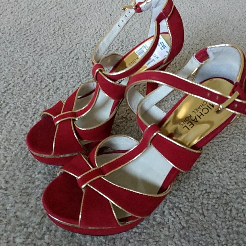 Michael kors red heels