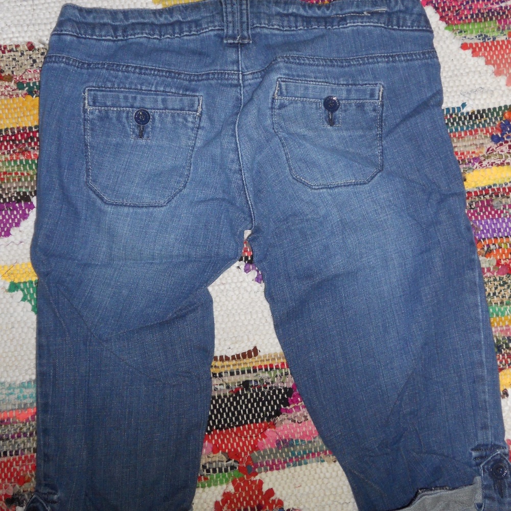 American Eagle AE Cropped Cuffed Trouser Capris - Picture 2 of 4