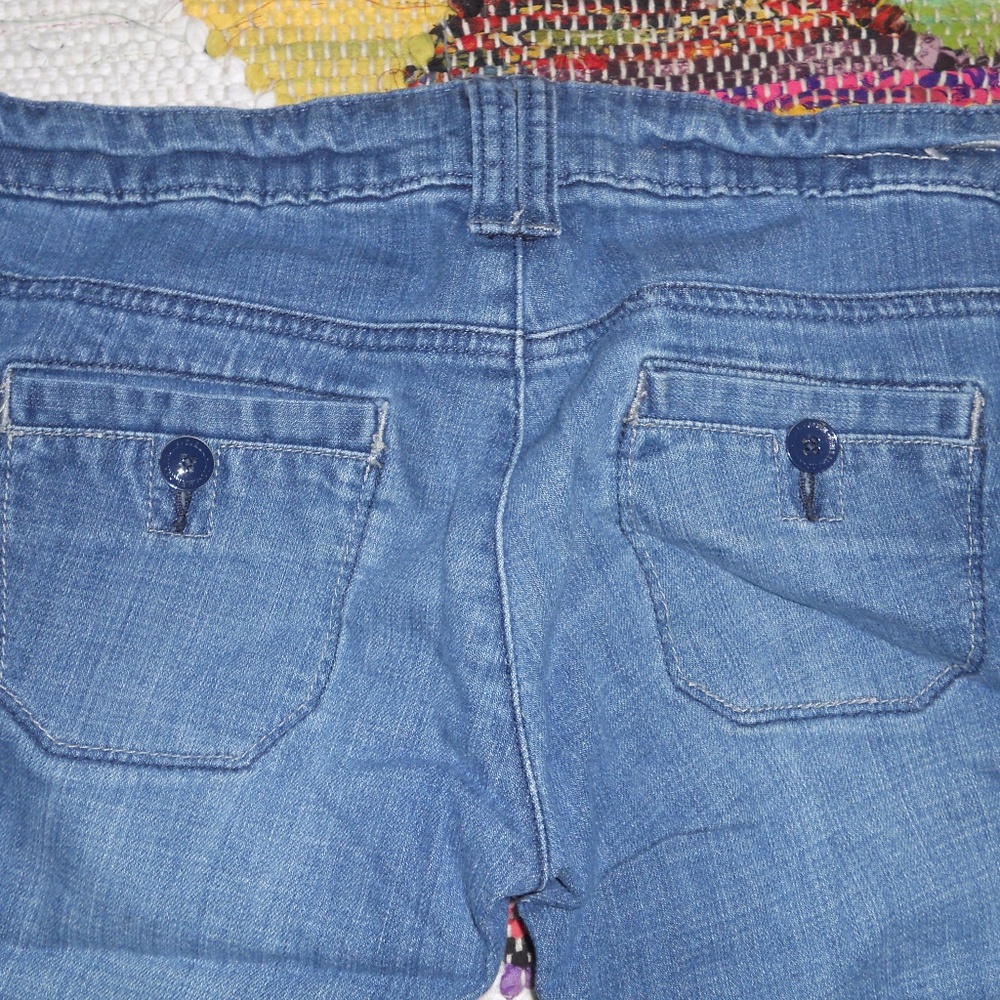 American Eagle AE Cropped Cuffed Trouser Capris - Picture 3 of 4
