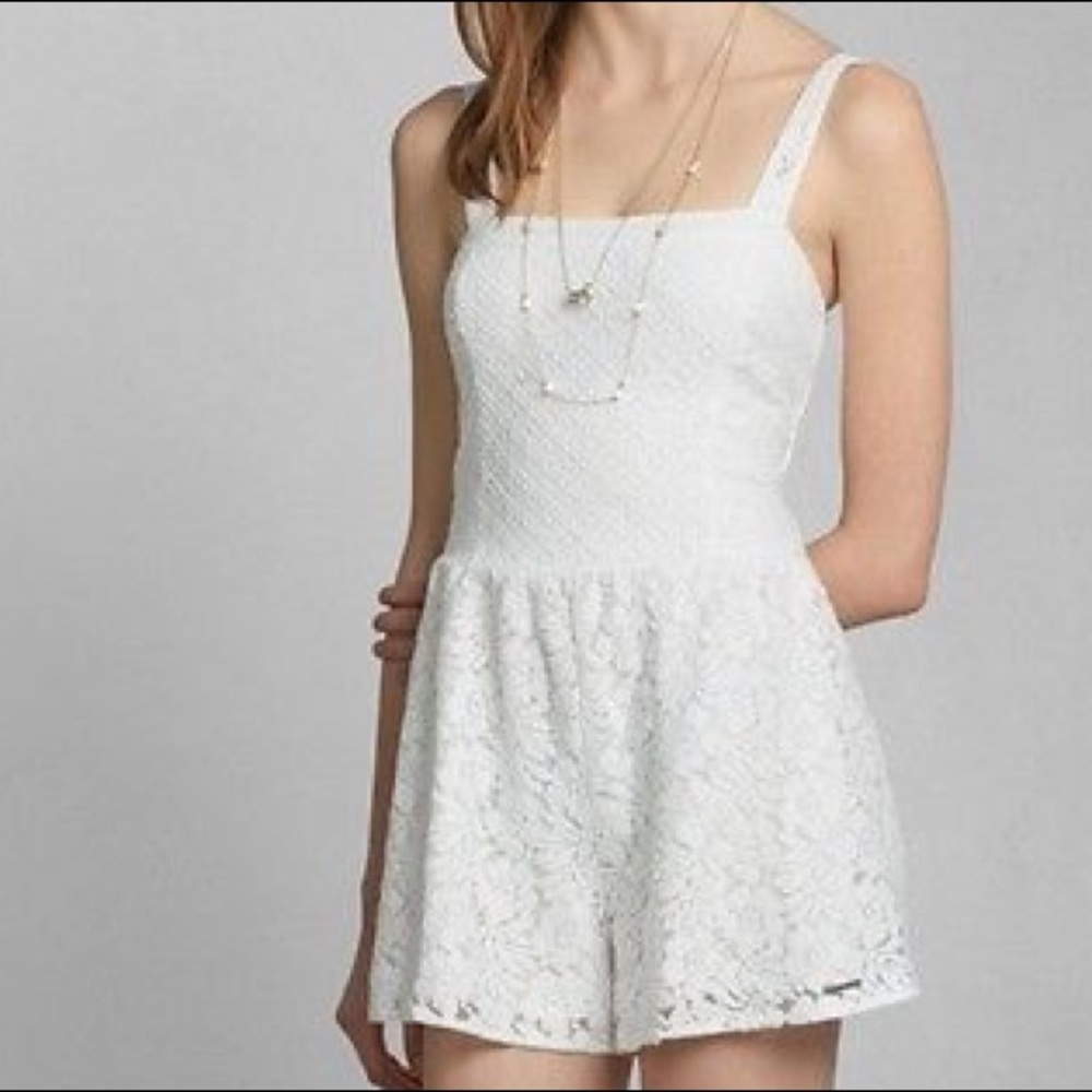 White lace romper