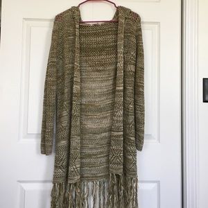 Long Hooded Cardigan