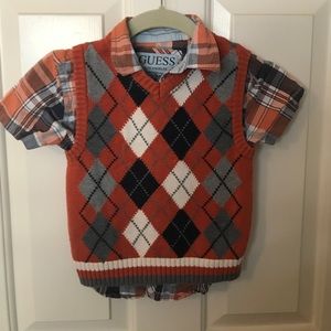 Boys Button Up and Vest combo