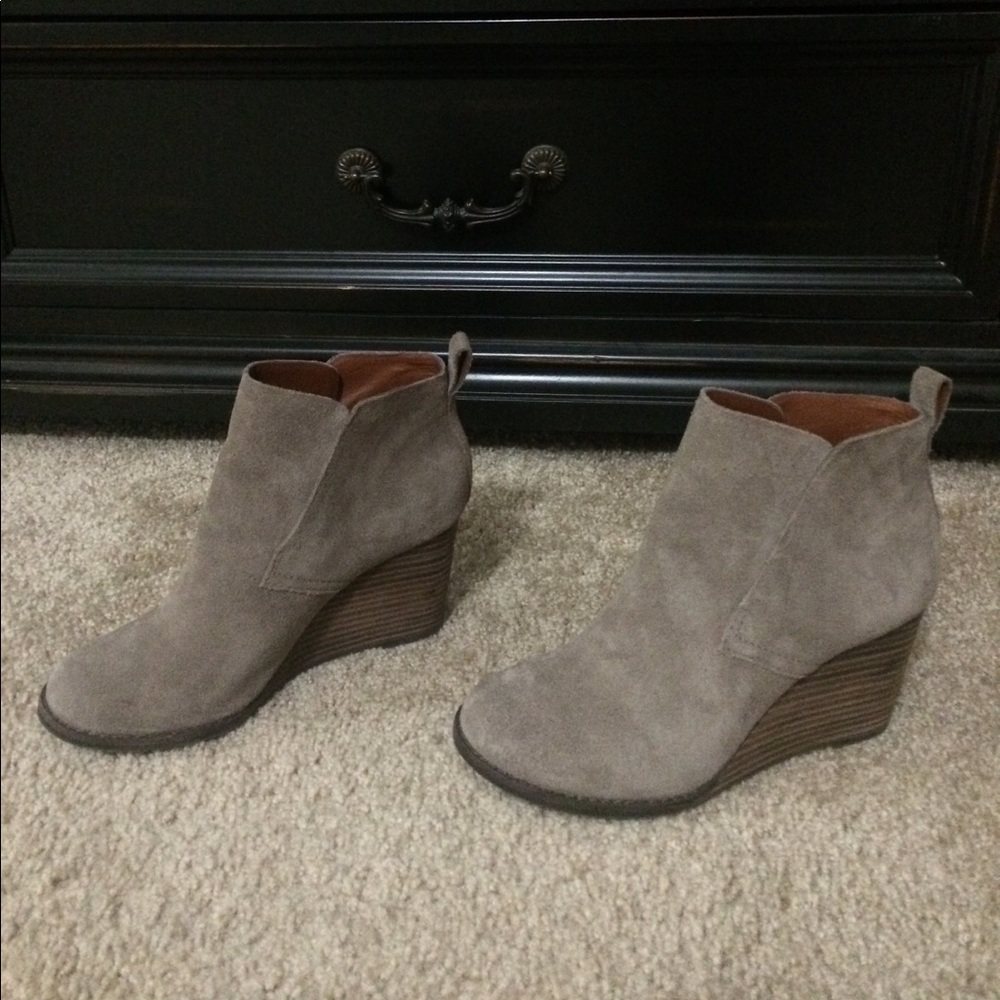 Wedge booties
