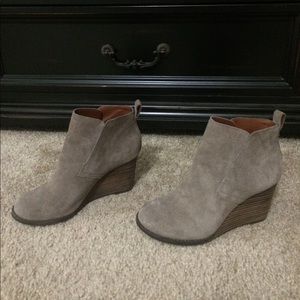 Wedge booties