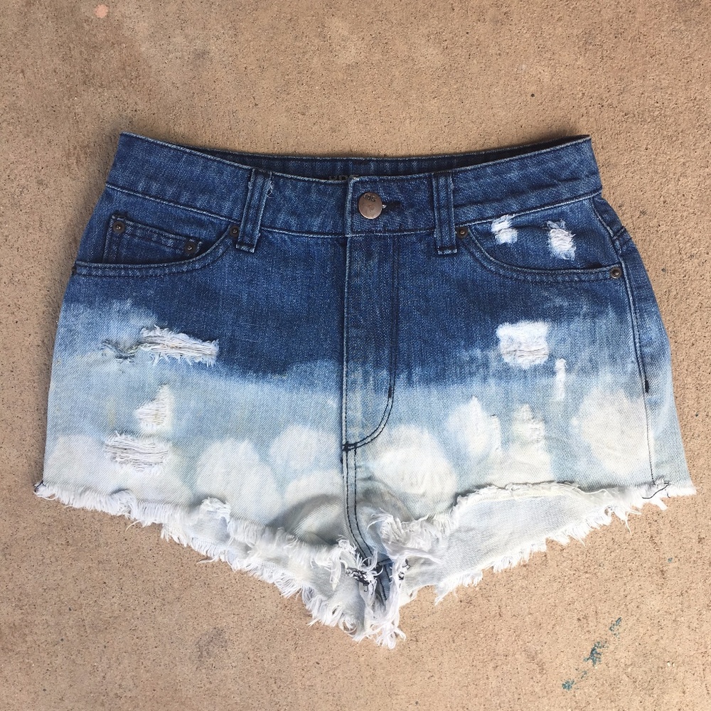 BDG High Rise Cheeky Ombré Jean Shorts | UO