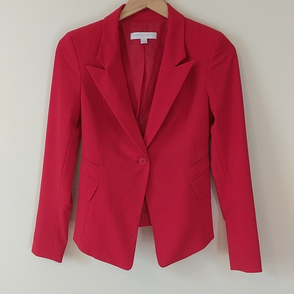 New York & Company Red Blazer