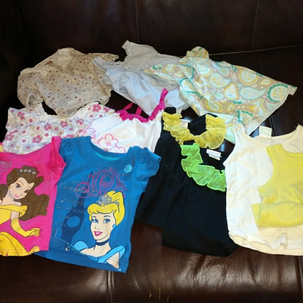 11 gently used girls 12 summer shirts