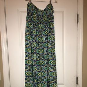 Maxi 👗or skirt green/blue, XL The Zig Zag Stripe