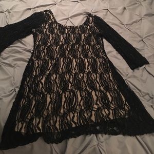 Black lace dress 2X