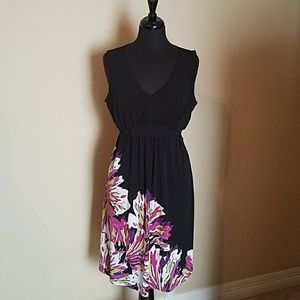 Black and floral dress